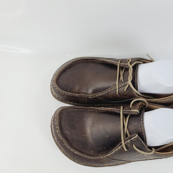 Birkenstock Men\'s Brown Pasadena Leather Classic Moccasins Shoes Size 8
